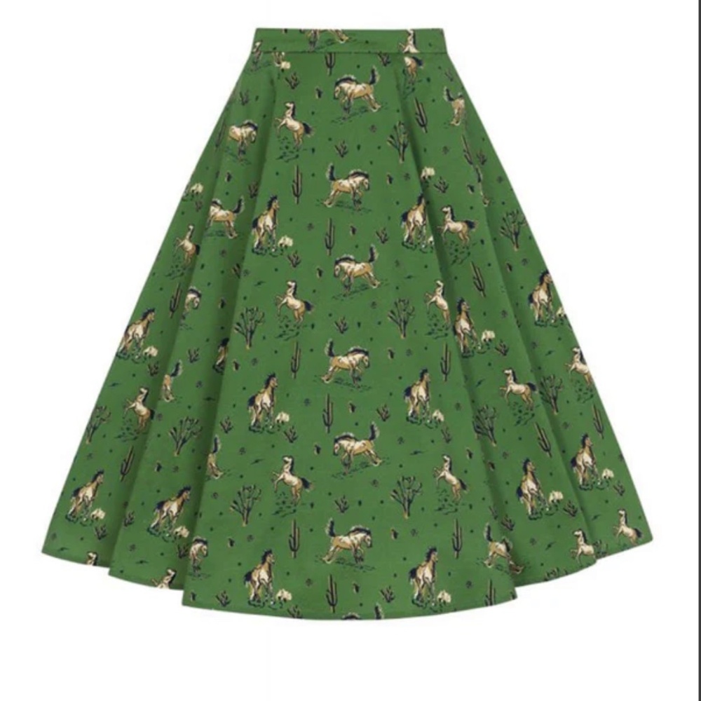 Collectif Horse Skirt Size Small